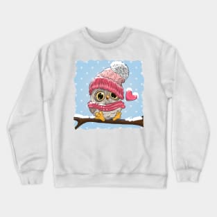 Owl Winter Crewneck Sweatshirt